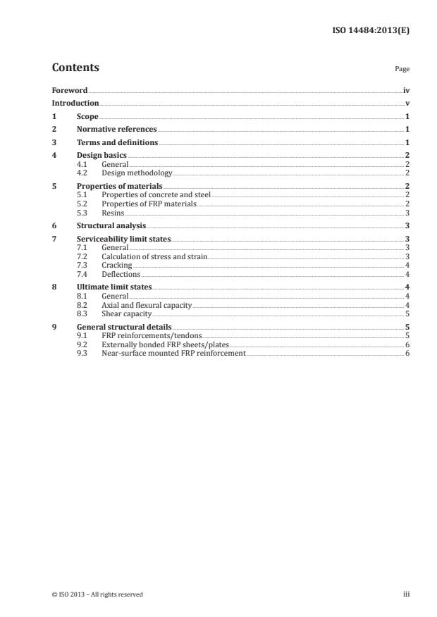 ISO 14484:2013 - Performance guidelines for design of concrete structures using fibre-reinforced polymer (FRP) materials