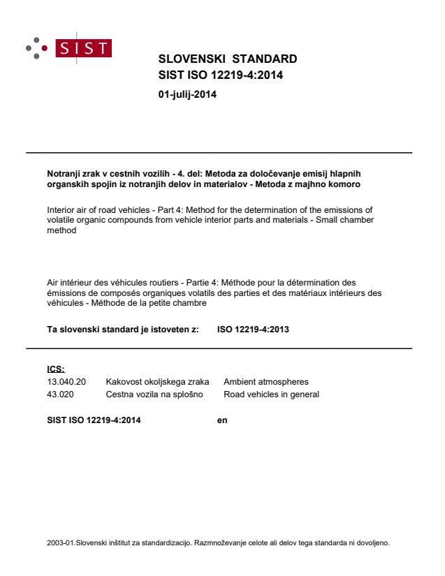 SIST ISO 12219-4:2014