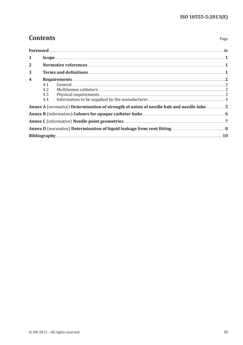 ISO 10555-5:2013 - Intravascular catheters — Sterile and single-use catheters — Part 5: Over-needle peripheral catheters
Released:6/6/2013