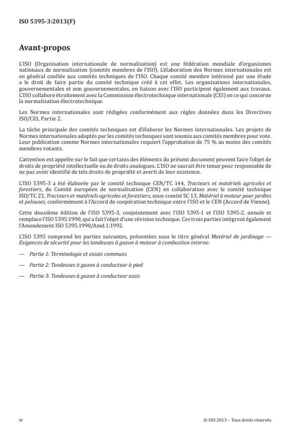 ISO 5395-3:2013 ISO 5395-3:2013 - Matériel de jardinage -- Exigences de sécurité pour les tondeuses a gazon a moteur a combustion interne - Page 4 preview