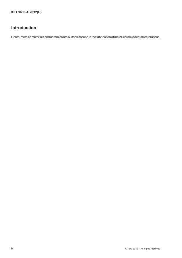 ISO 9693-1:2012 ISO 9693-1:2012 - Dentistry -- Compatibility testing - Page 4 preview