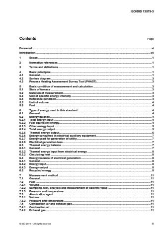ISO 13579-3:2013 - Industrial furnaces and associated processing equipment -- Method of measuring energy balance and calculating efficiency