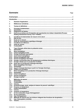 ISO 13579-3:2013 - Fours industriels et équipements associés -- Méthode de mesure du bilan énergétique et de calcul de l'efficacité