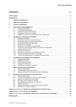 ISO 15197:2013 ISO 15197:2013 - Systèmes d'essais de diagnostic in vitro — Exigences relatives aux systèmes d'autosurveillance de la glycémie destinés à la prise en charge du diabète sucré
Released:5/14/2013 - Page 3 preview