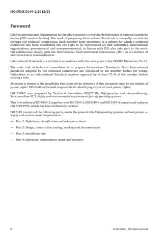 ISO 5149-2:2014 ISO 5149-2:2014 - Refrigerating systems and heat pumps -- Safety and environmental requirements - Page 4 preview