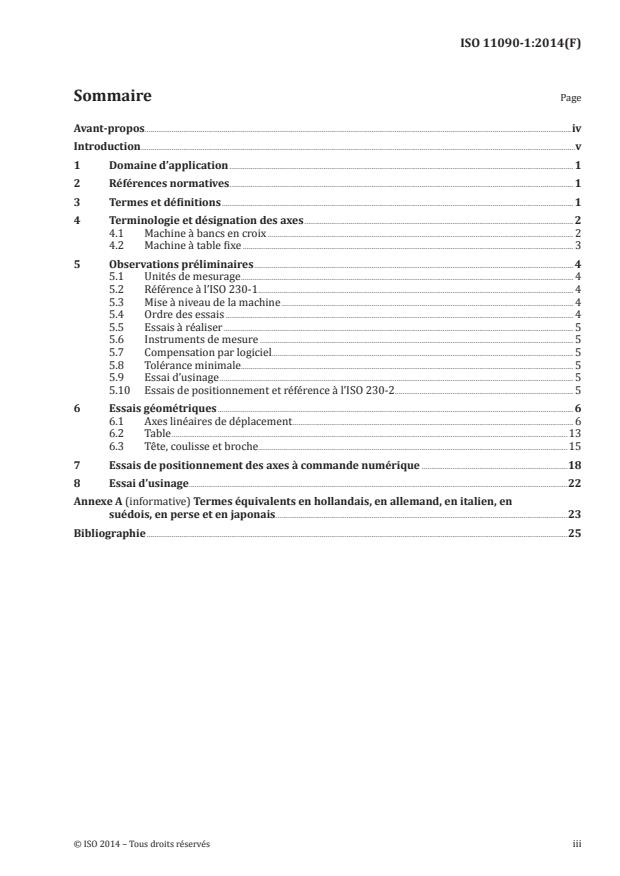 ISO 11090-1:2014 - Conditions d'essai des machines d'électroérosion en plongée (EDM en plongée) -- Contrôle de l'exactitude