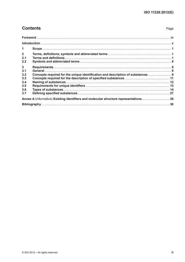 ISO 11238:2012 - Health informatics -- Identification of medicinal products -- Data elements and structures for the unique identification and exchange of regulated information on substances