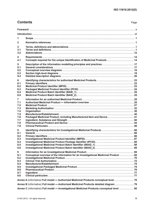 ISO 11615:2012 - Health informatics -- Identification of medicinal products -- Data elements and structures for the unique identification and exchange of regulated medicinal product information