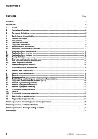 ISO 11992-4:2014 ISO 11992-4:2014 - Road vehicles -- Interchange of digital information on electrical connections between towing and towed vehicles - Page 4 preview