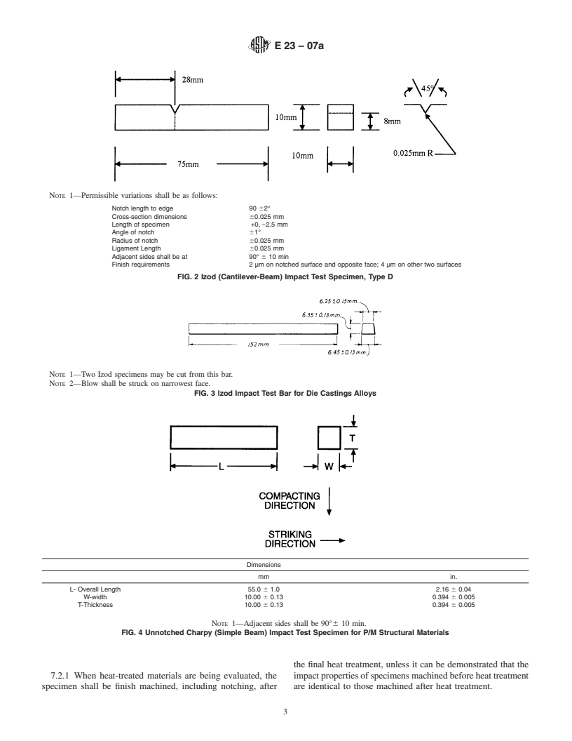 ASTM E23-07a - Standard Test Methods for Notched Bar Impact Testing of Metallic Materials