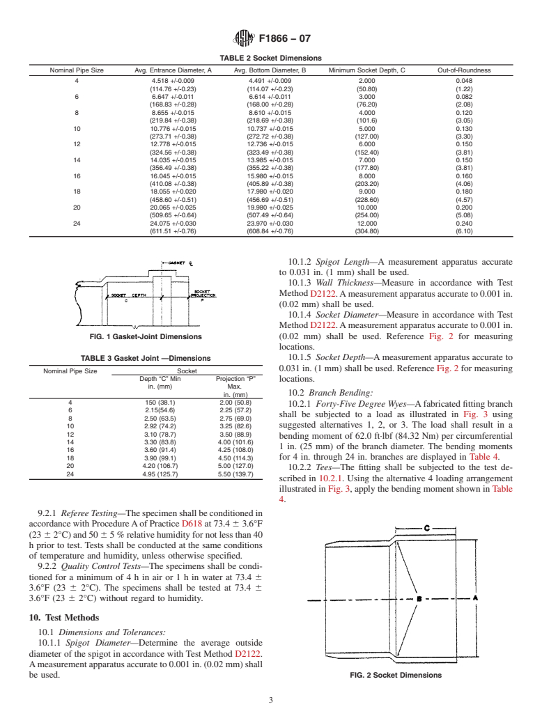 ASTM F1866-07 - Standard Specification for Poly (Vinyl Chloride) (PVC) Plastic Schedule 40 Drainage and DWV Fabricated Fittings