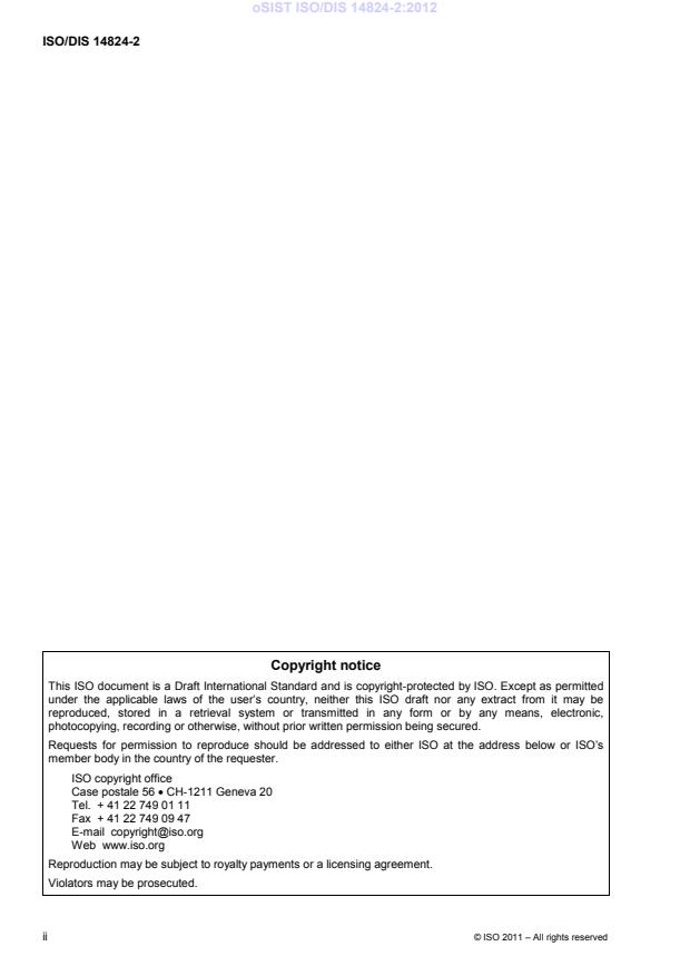 ISO 14824-2:2012 ISO/DIS 14824-2:2012 - Page 4 preview