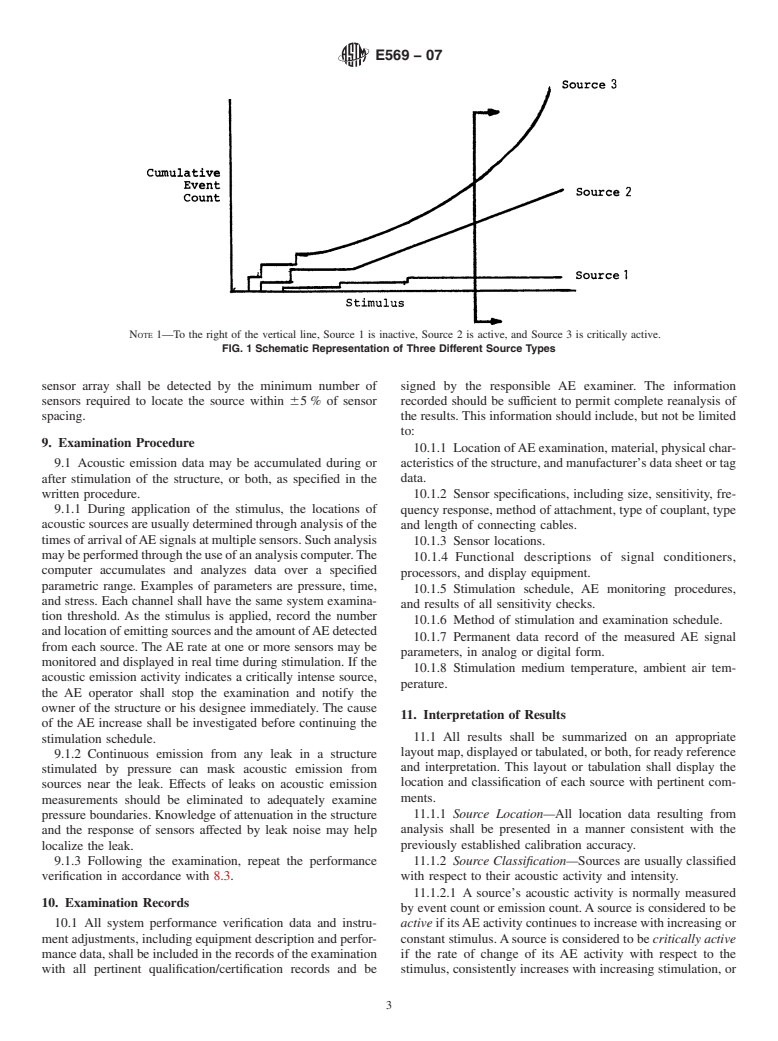 ASTM E569-07 - Standard Practice for Acoustic Emission Monitoring of Structures During Controlled Stimulation