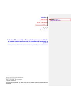 REDLINE ISO/IEC 17067:2013 - Conformity assessment — Fundamentals of product certification and guidelines for product certification schemes
Released:9/13/2021 - Page 1 preview