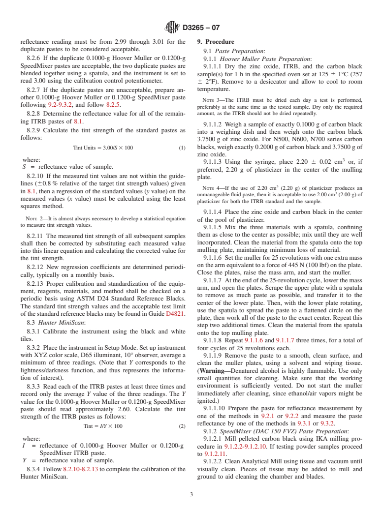 ASTM D3265-07 - Standard Test Method for Carbon Black-Tint Strength