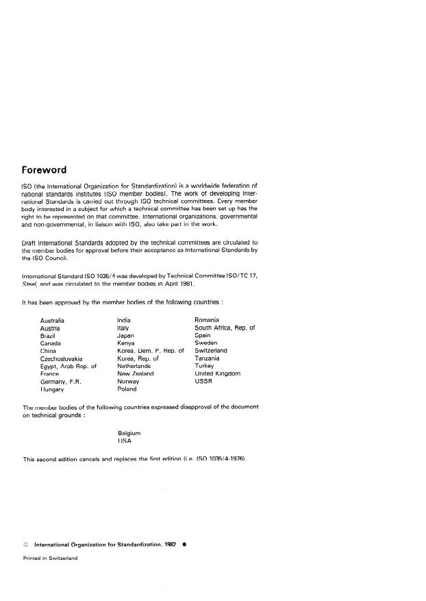 ISO 1035-4:1982 ISO 1035-4:1982 - Hot-rolled steel bars - Page 2 preview