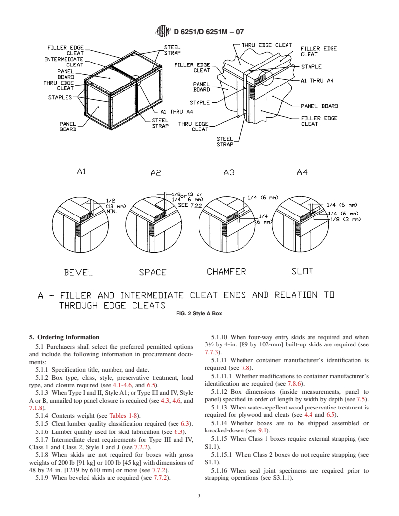 ASTM D6251/D6251M-07 - Standard Specification for Wood-Cleated Panelboard Shipping Boxes