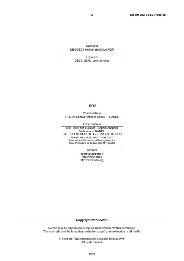 SIST EN 301 242 V1.1.3:2005 SIST EN 301 242 V1.1.3:2005 - Page 4 preview