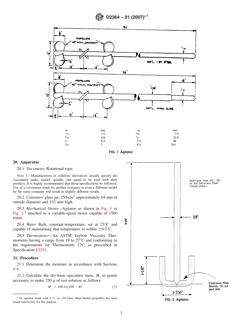 ASTM D2364-01(2007)e1 - Standard Test Methods for Hydroxyethylcellulose