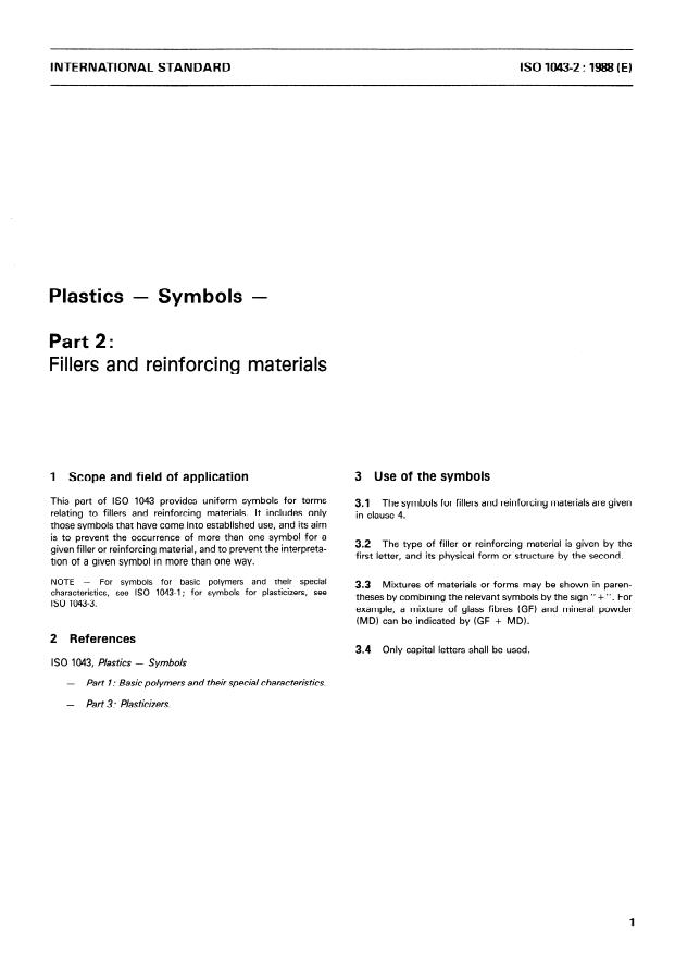 ISO 1043-2:1988 - Plastics -- Symbols