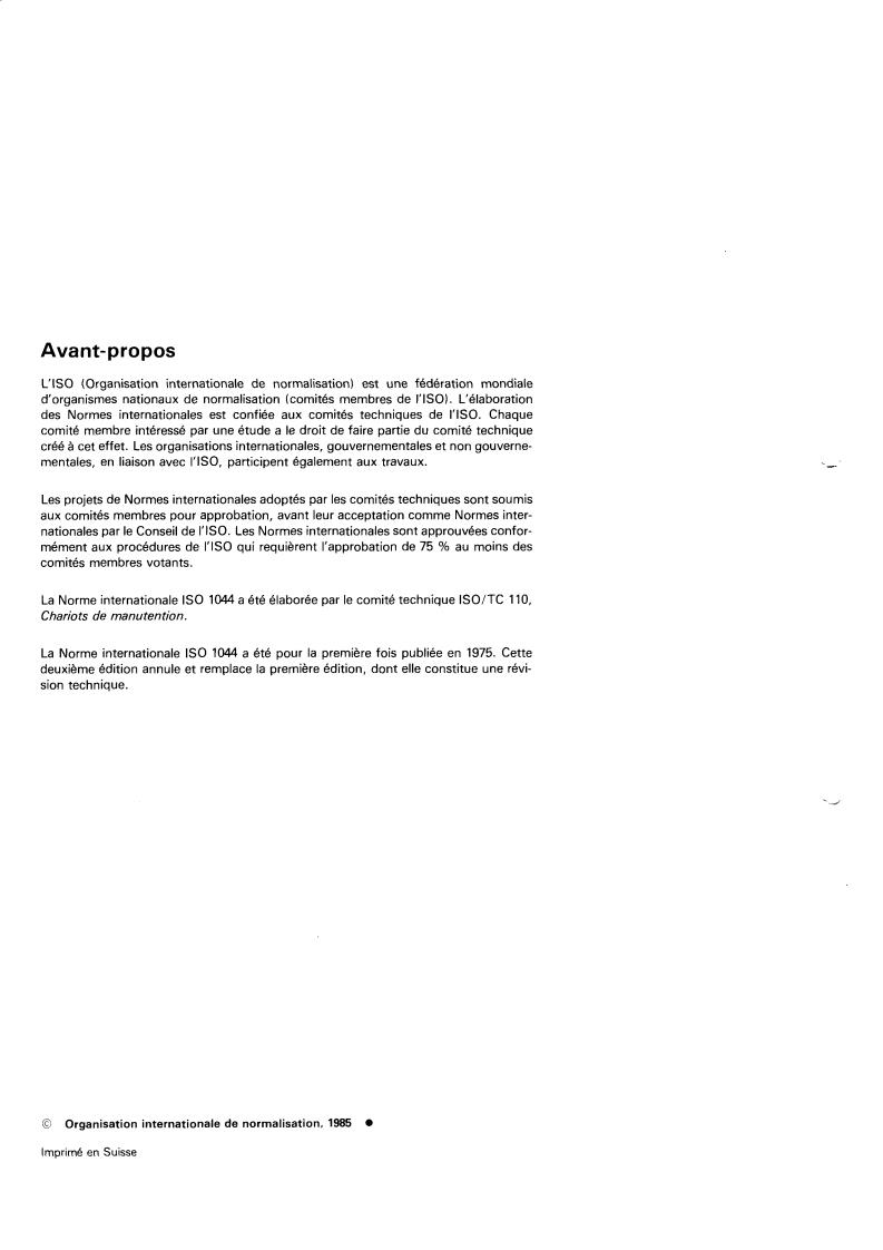 ISO 1044:1985 ISO 1044:1985 - Industrial trucks — Traction batteries for electric trucks — Voltages
Released:1/17/1985 - Page 2 preview