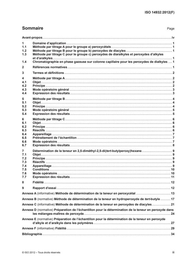 ISO 14932:2012 - Ingrédients de mélange du caoutchouc -- Agents vulcanisants organiques -- Détermination de la teneur en peroxyde organique