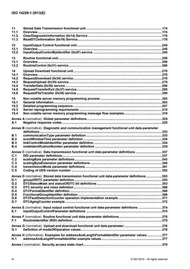 ISO 14229-1:2013 ISO 14229-1:2013 - Road vehicles -- Unified diagnostic services (UDS) - Page 4 preview
