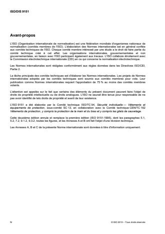 ISO 9151:2016 ISO 9151:2016 - Vetements de protection contre la chaleur et les flammes -- Détermination de la transmission de chaleur a l'exposition d'une flamme - Page 4 preview