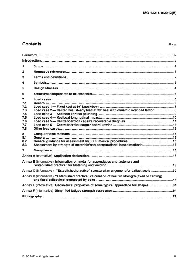 ISO 12215-9:2012 - Small craft -- Hull construction and scantlings