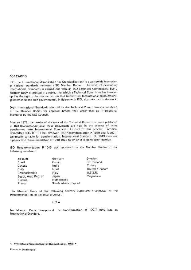SIST ISO 1049:1997 ISO 1049:1975 - Continuous mechanical handling equipment for loose bulk materials -- Vibrating conveyors and feeders with rectangular or trapezoidal trough - Page 2 preview