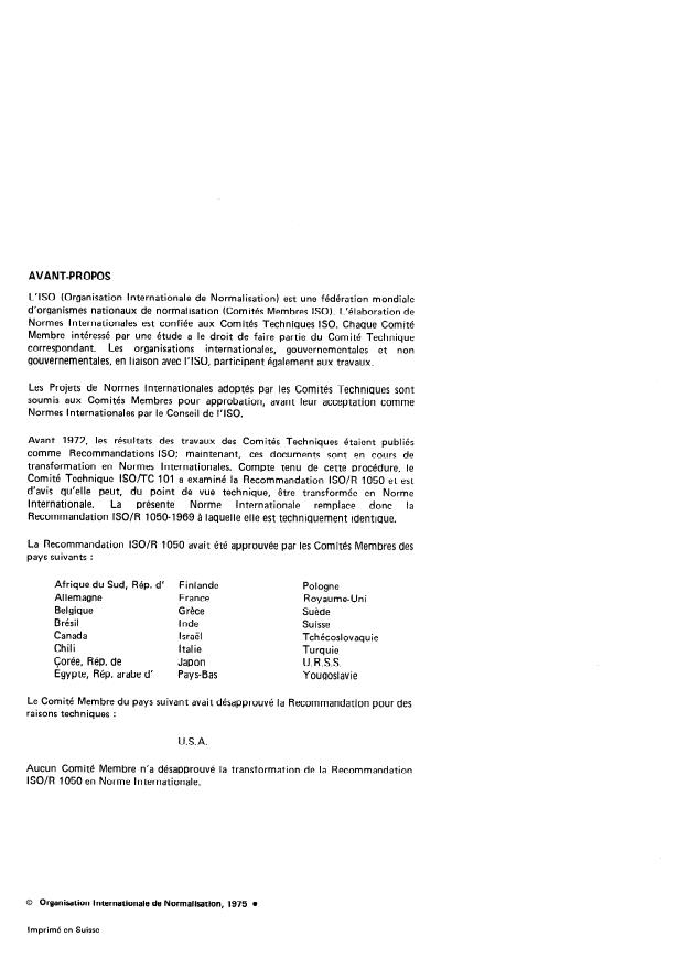 SIST ISO 1050:1997 ISO 1050:1975 - Engins de manutention continue pour produits en vrac -- Transporteurs a vis - Page 2 preview