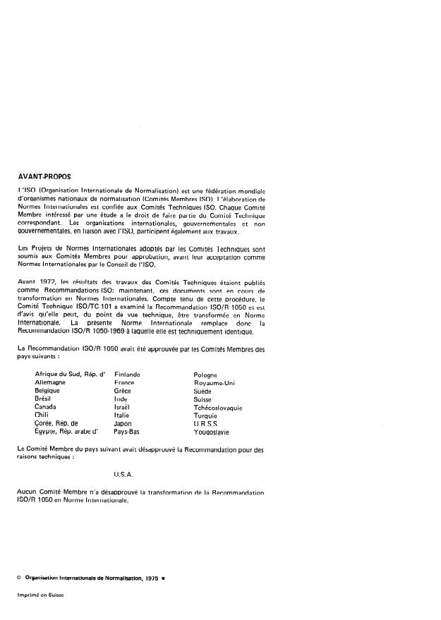 SIST ISO 1050:1997 ISO 1050:1975 - Engins de manutention continue pour produits en vrac -- Transporteurs a vis - Page 2 preview