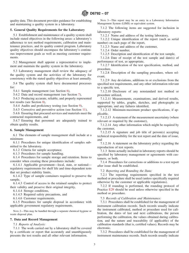 ASTM D6792-07 - Standard Practice for Quality System in Petroleum Products and Lubricants Testing Laboratories