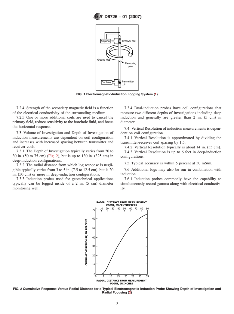 ASTM D6726-01(2007) - Standard Guide for Conducting Borehole Geophysical Logging<char: emdash>Electromagnetic Induction