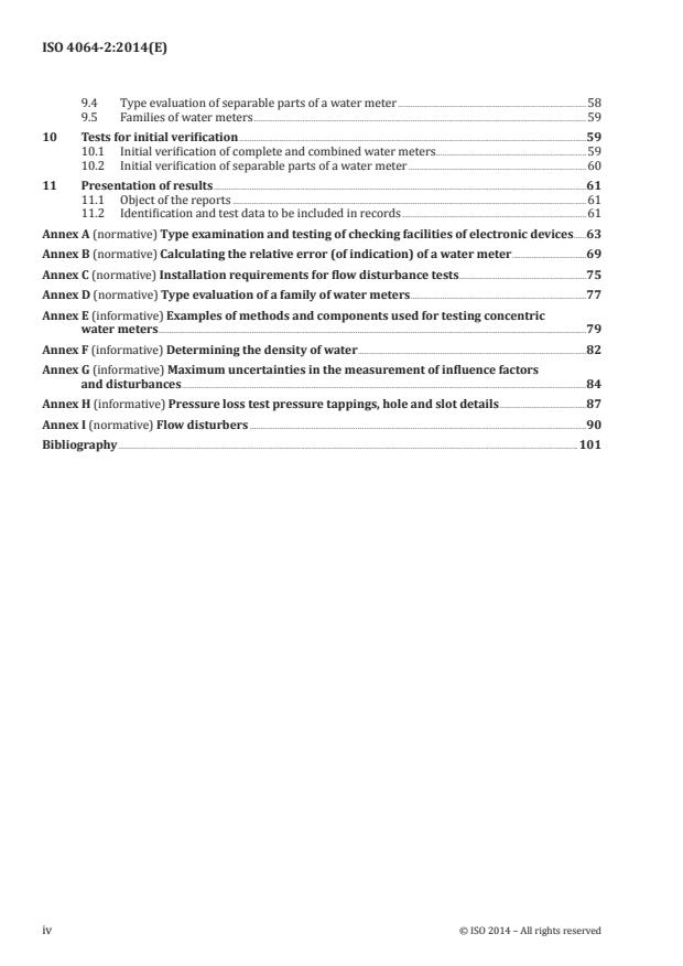 ISO 4064-2:2014 ISO 4064-2:2014 - Water meters for cold potable water and hot water - Page 4 preview