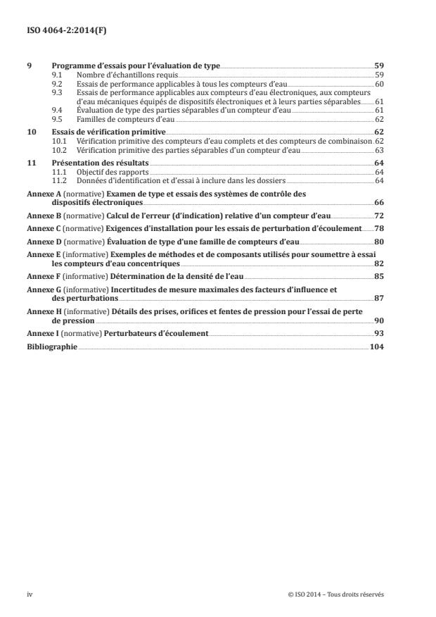 ISO 4064-2:2014 ISO 4064-2:2014 - Compteurs d'eau potable froide et d'eau chaude - Page 4 preview