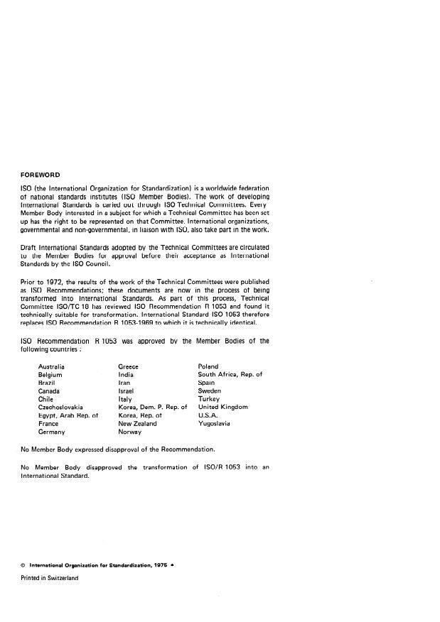 ISO 1053:1975 ISO 1053:1975 - Zinc -- Determination of copper content -- Spectrophotometric method - Page 2 preview