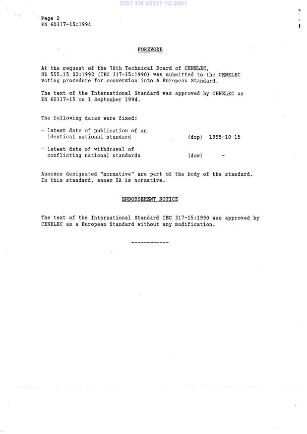 EN 60317-15:1994 EN 60317-15:2001 - Page 4 preview