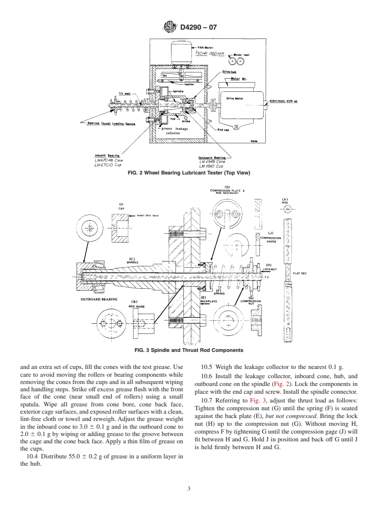 ASTM D4290-07 - Standard Test Method for Determining the Leakage Tendencies of Automotive Wheel Bearing Grease Under Accelerated Conditions