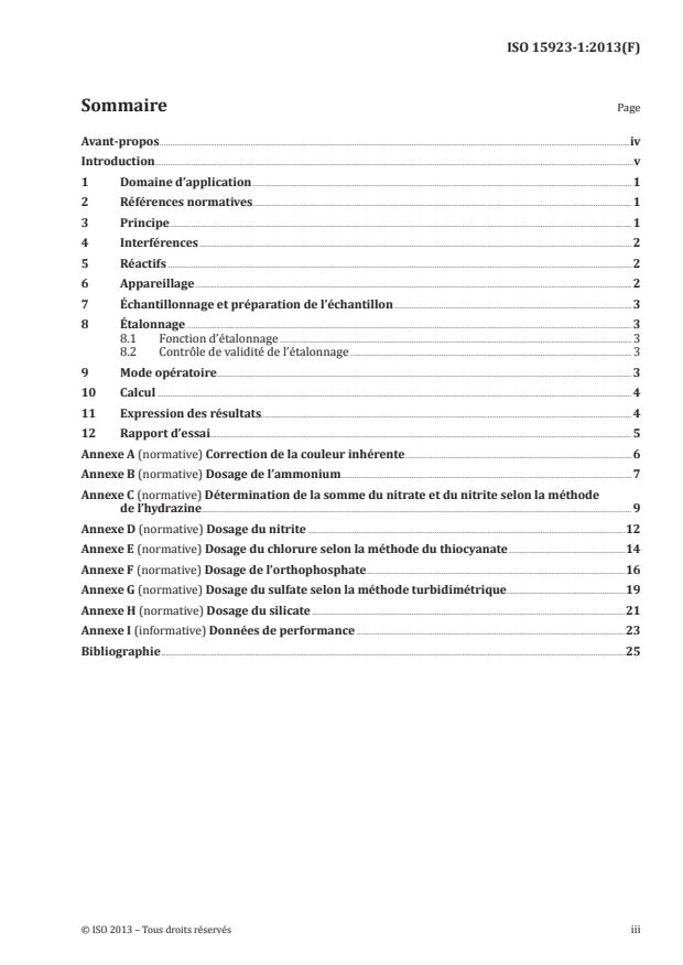 ISO 15923-1:2013 - Qualité de l'eau -- Détermination de parametres sélectionnés par des systemes d'analyse discrete