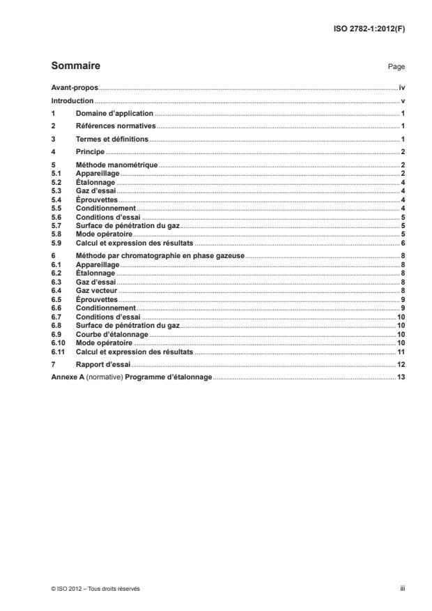 ISO 2782-1:2012 - Caoutchouc vulcanisé ou thermoplastique -- Détermination de la perméabilité aux gaz