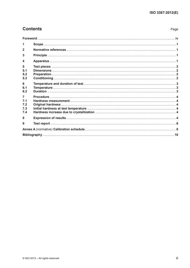 ISO 3387:2012 - Rubber -- Determination of crystallization effects by hardness measurements