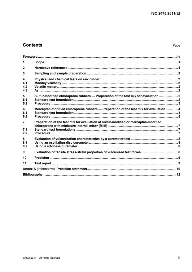 ISO 2475:2011 - Chloroprene rubber (CR) -- General-purpose types -- Evaluation procedure