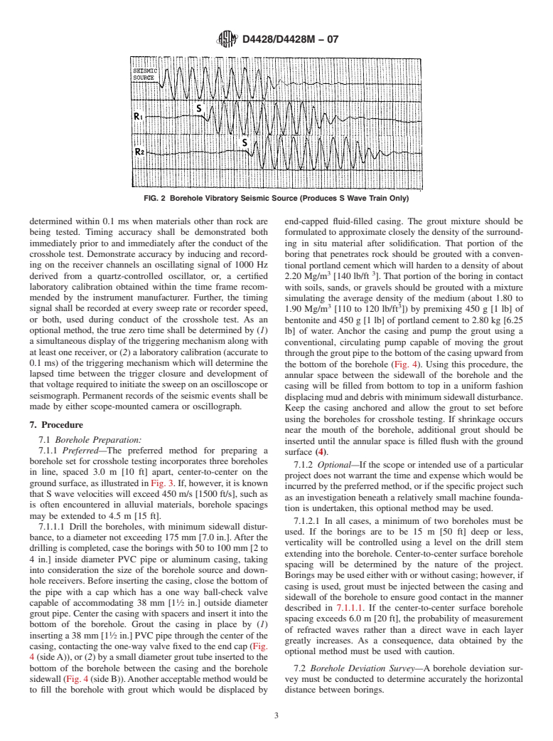 ASTM D4428/D4428M-07 - Standard Test Methods for Crosshole Seismic Testing