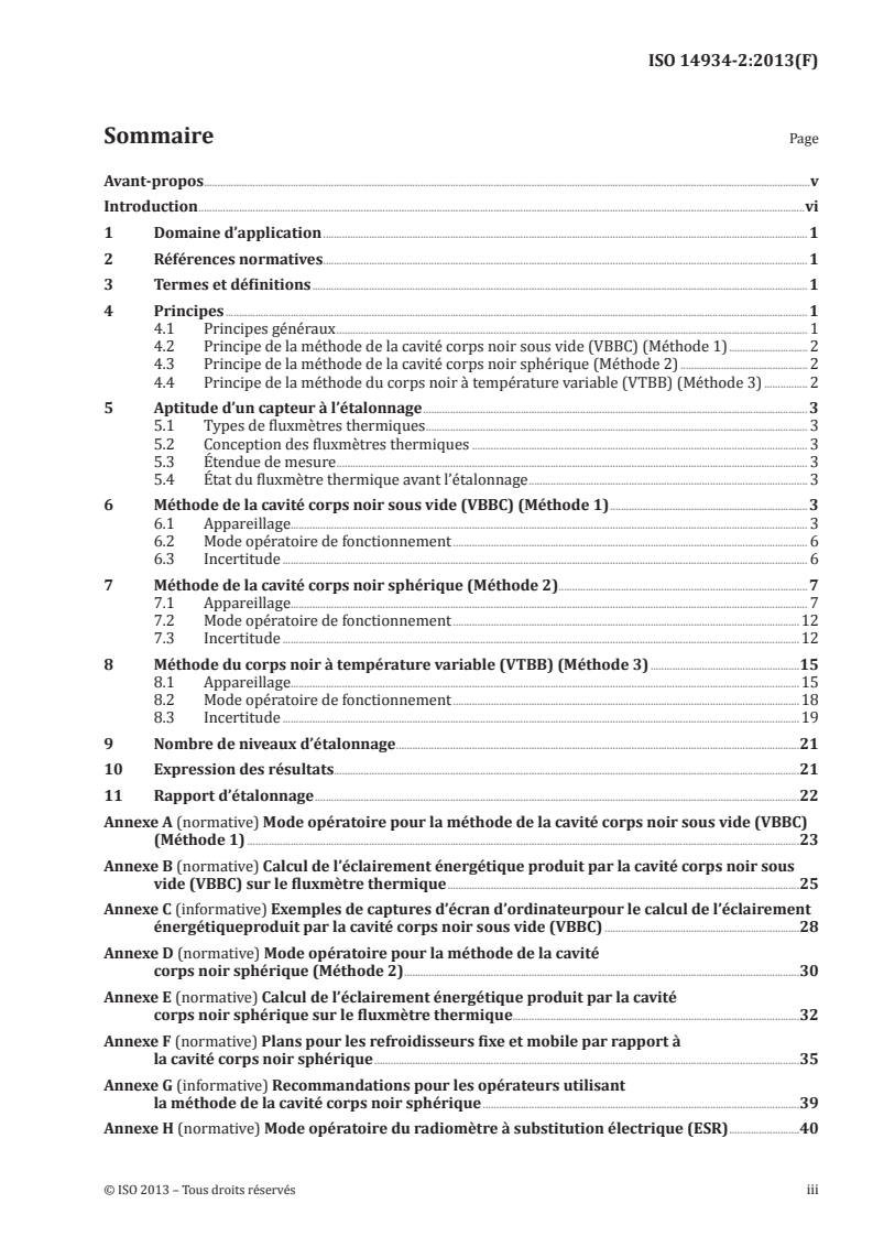 ISO 14934-2:2013 ISO 14934-2:2013 - Essais au feu — Étalonnage et utilisation des appareils de mesure du flux thermique — Partie 2: Méthodes d'étalonnage primaire
Released:3/15/2013 - Page 3 preview