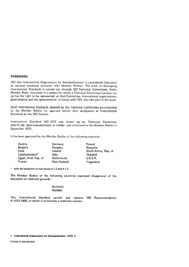 ISO 1072:1975 ISO 1072:1975 - Solid wood parquet -- General characteristics - Page 2 preview