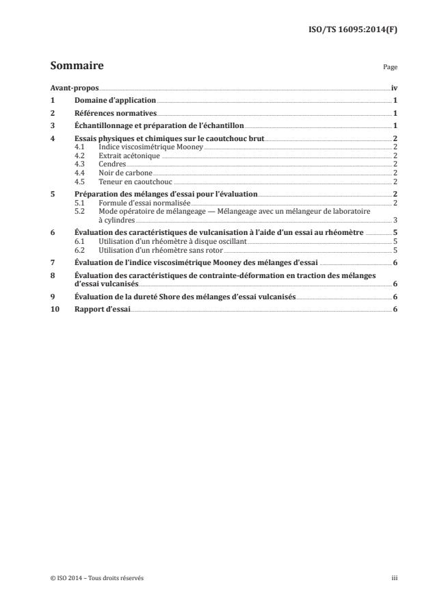 ISO/TS 16095:2014 - Caoutchouc régénéré dérivé principalement de produits contenant du caoutchouc naturel -- Méthode d'évaluation