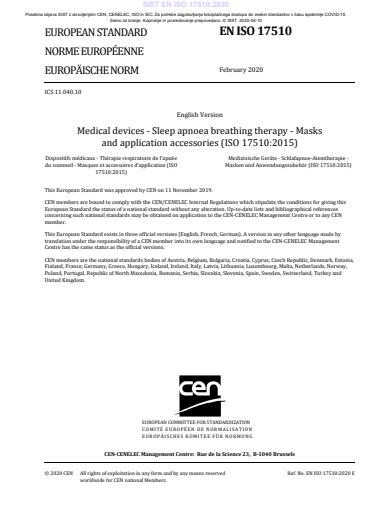 SIST COVID-19 SIST EN ISO 17510:2020