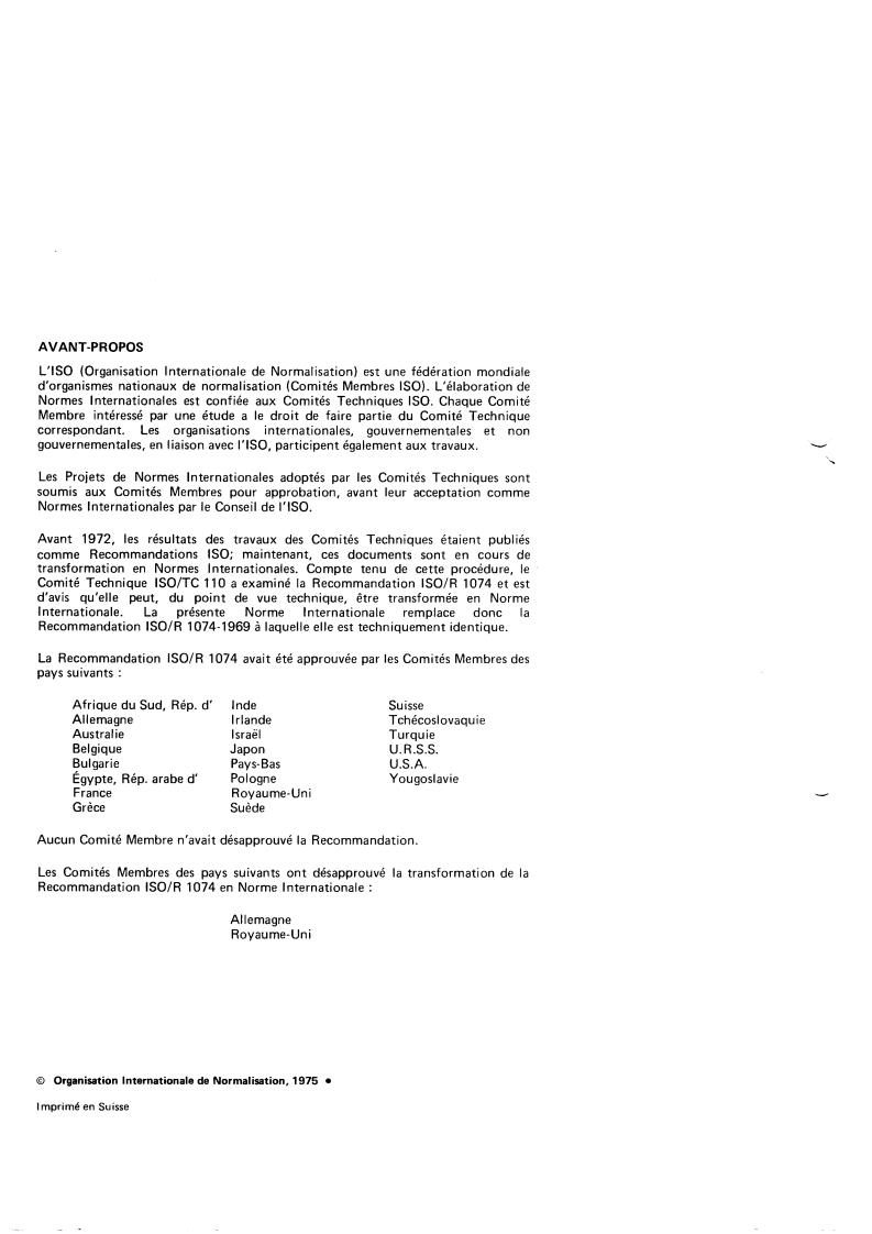 ISO 1074:1975 ISO 1074:1975 - Counterbalanced lift trucks — Stability — Basic tests
Released:10/1/1975 - Page 2 preview