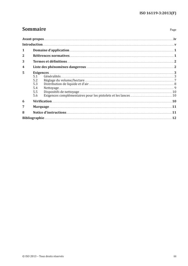 ISO 16119-3:2013 - Matériel agricole et forestier -- Exigences environnementales pour les pulvérisateurs